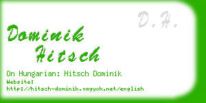 dominik hitsch business card